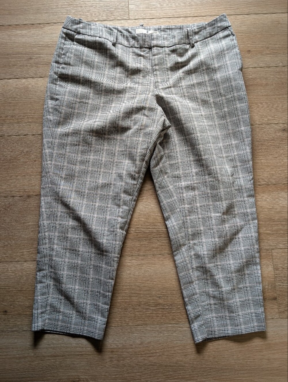 a.new.day Stretchy Plaid Cropped Dress Pants